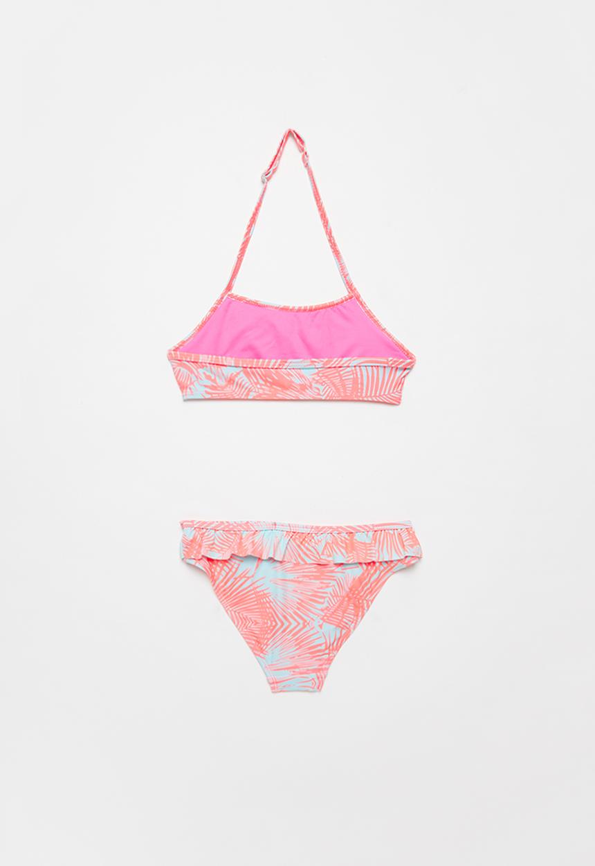 Rebel Republic - Girls bikini set - pink & white
