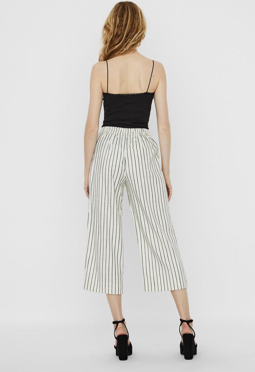 Vero Moda - Nelli culotte pant - neutral & navy