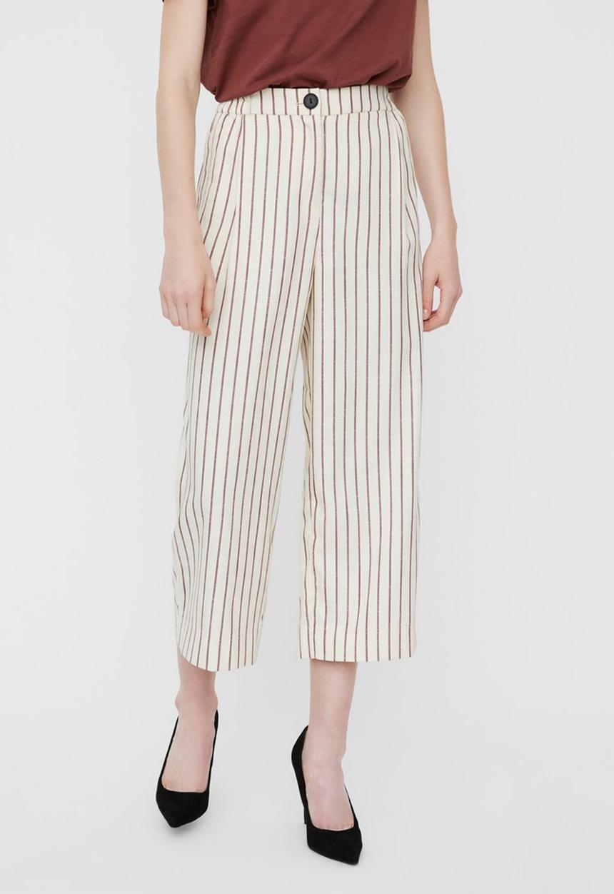Vero Moda - Nelli culotte pant - neutral & brown