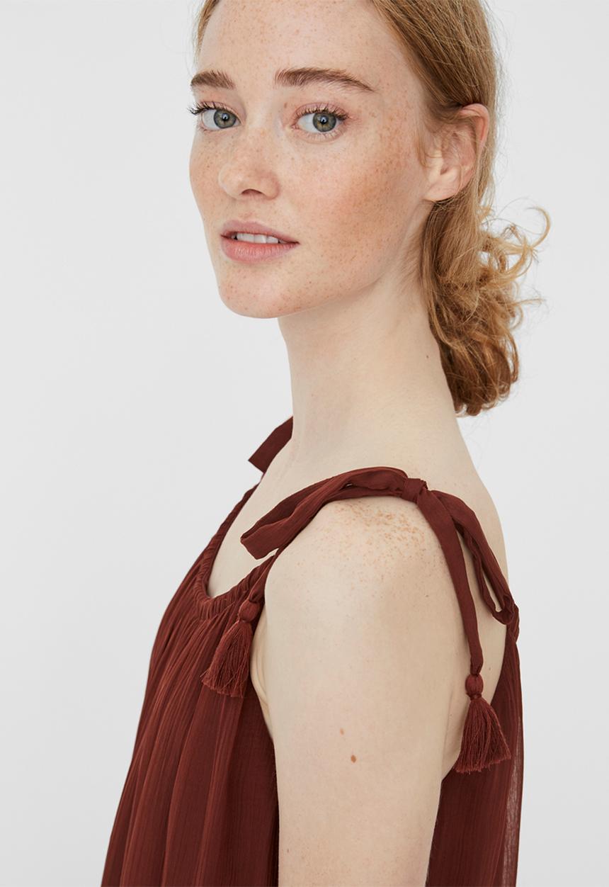 Vero Moda - Penelope sleeveless dress - brown