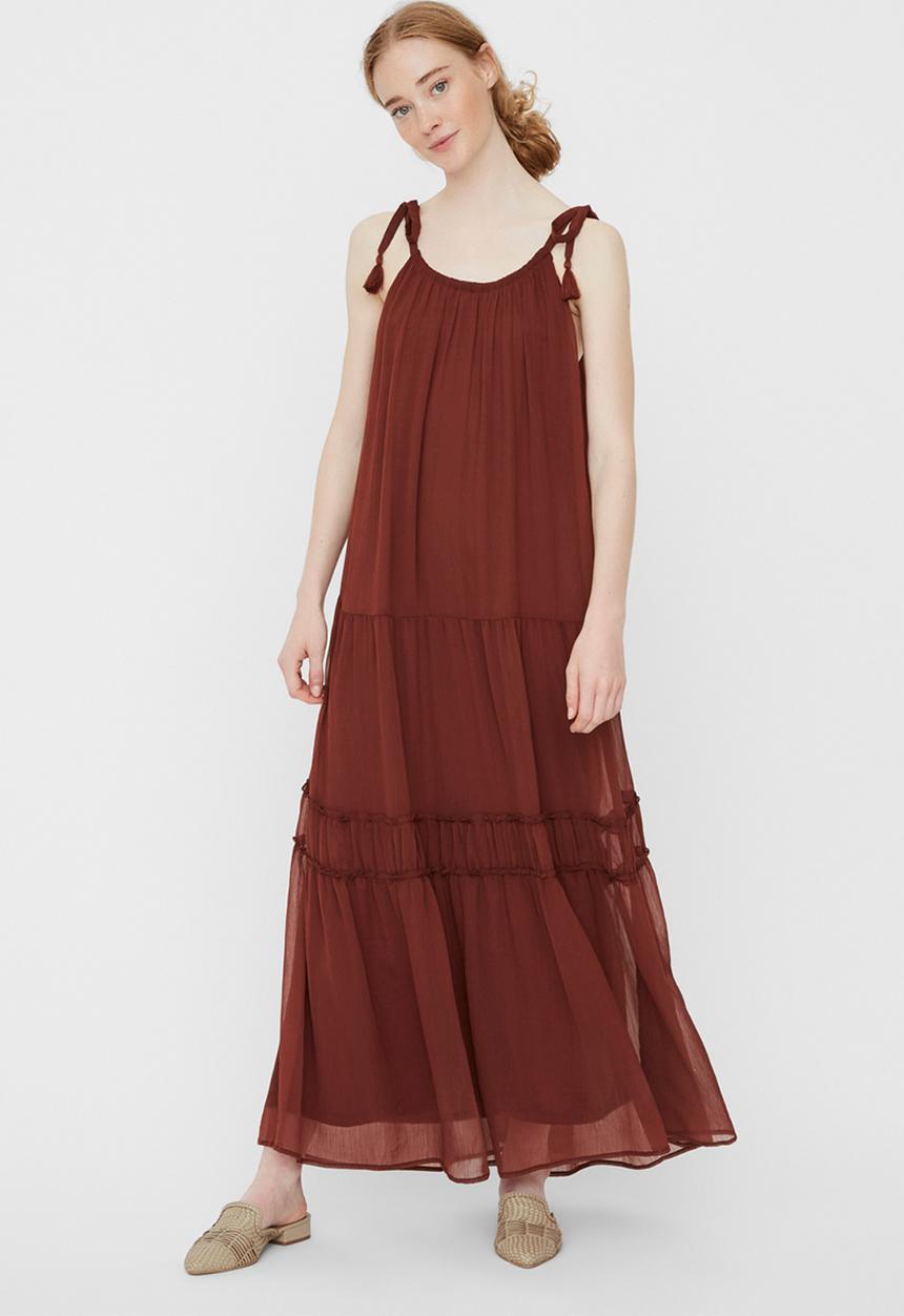 Vero Moda - Penelope sleeveless dress - brown