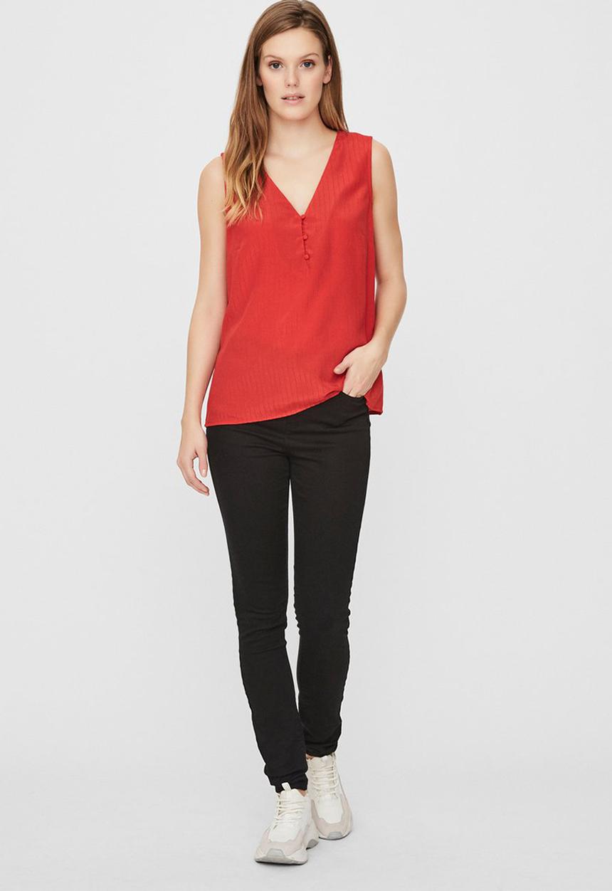 Vero Moda - Kora sleeveless top - red