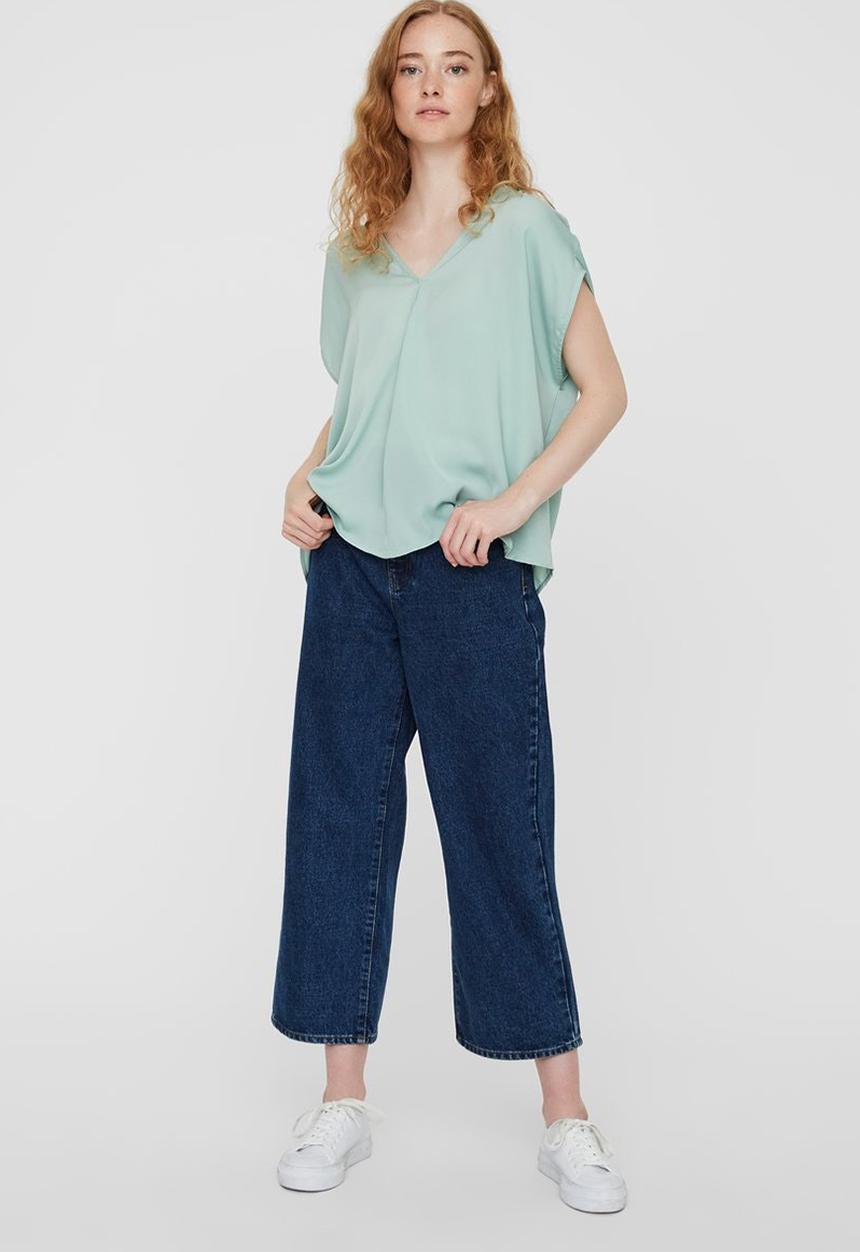 Vero Moda - Sussi short sleeve top - green