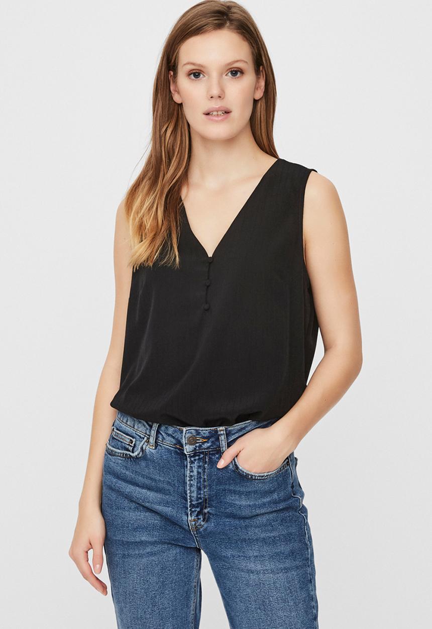 Vero Moda - Kora sleeveless top - black