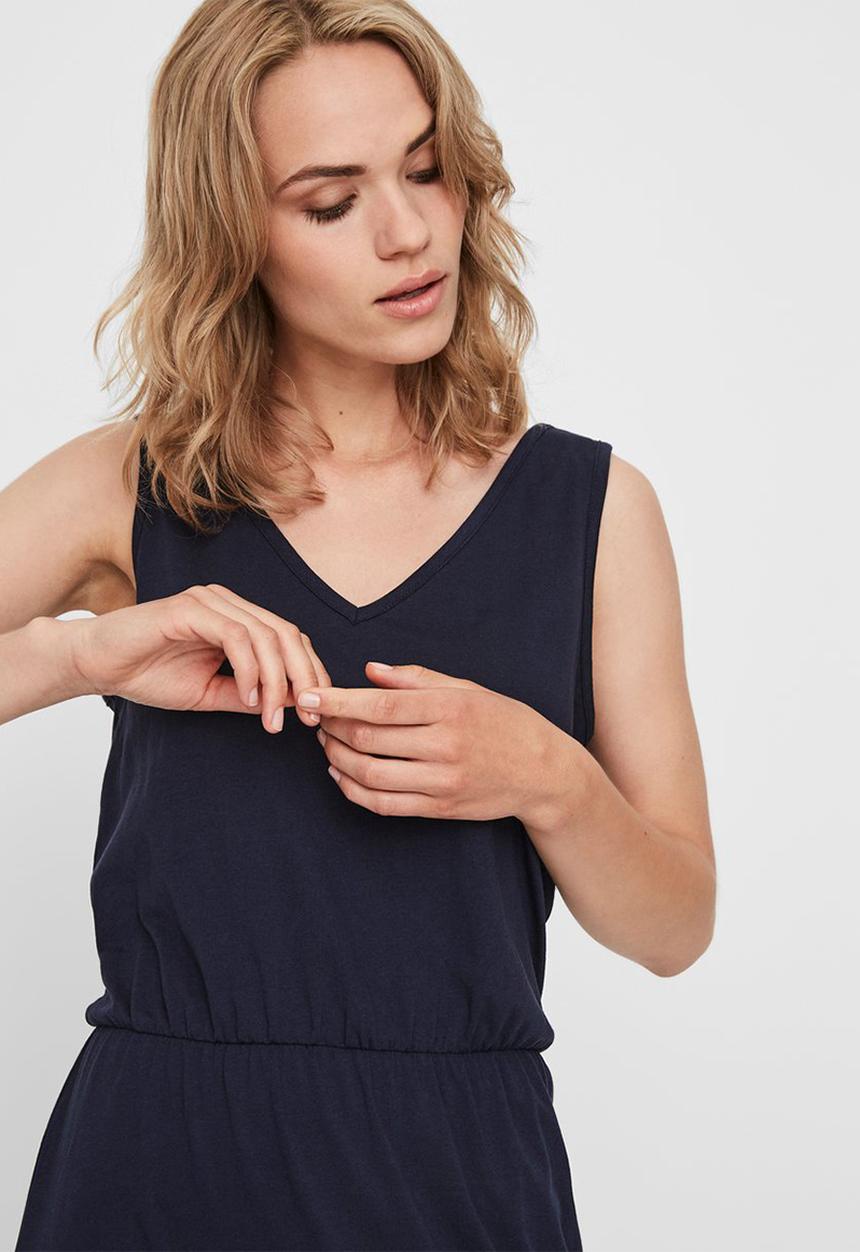 Vero Moda - Henirebecca sleeveless ankle dress - navy