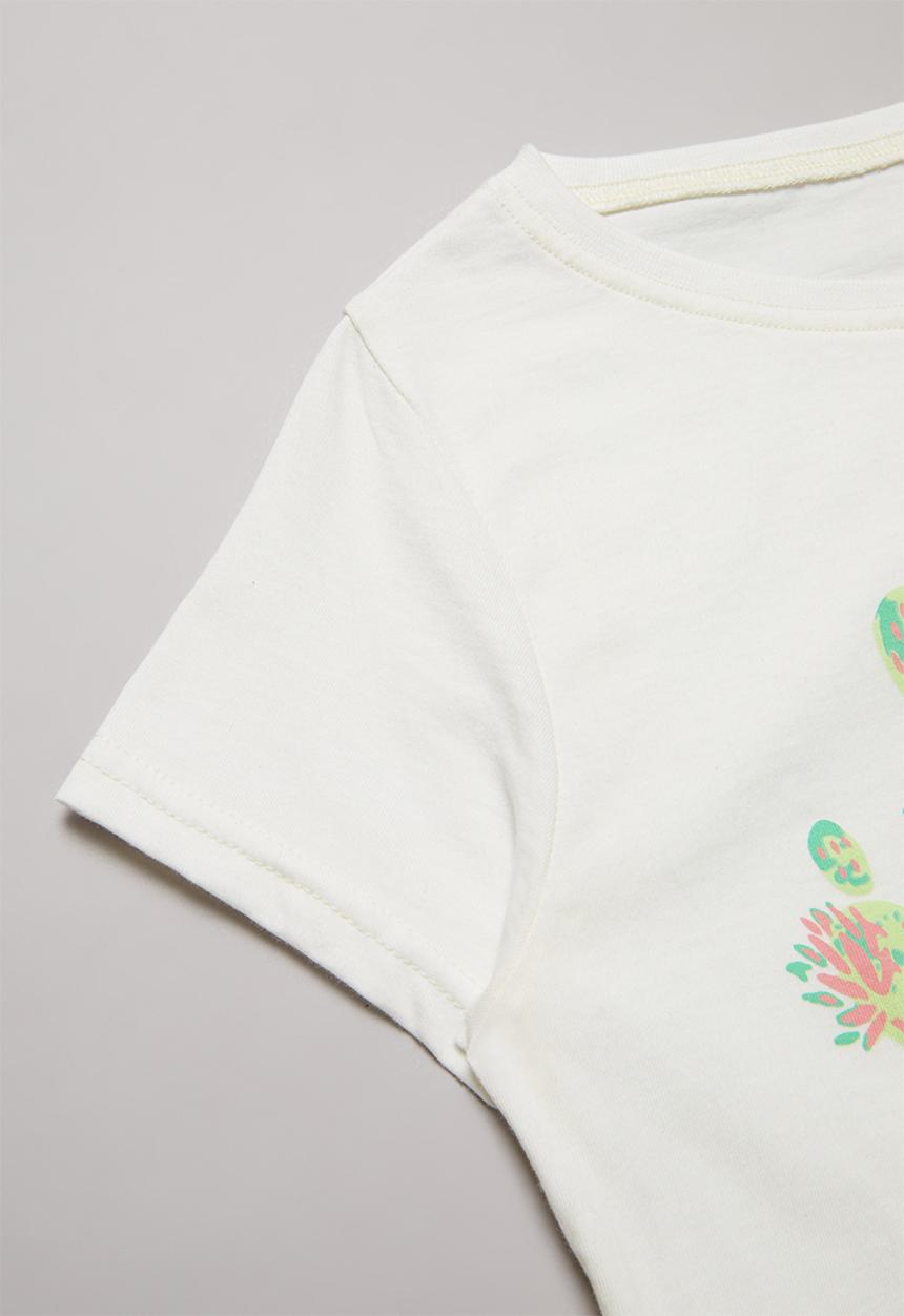 Rebel Republic - Printed tee - milk