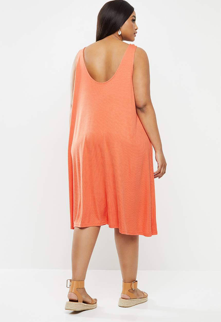 JUNAROSE - Maysin above knee dress - peach