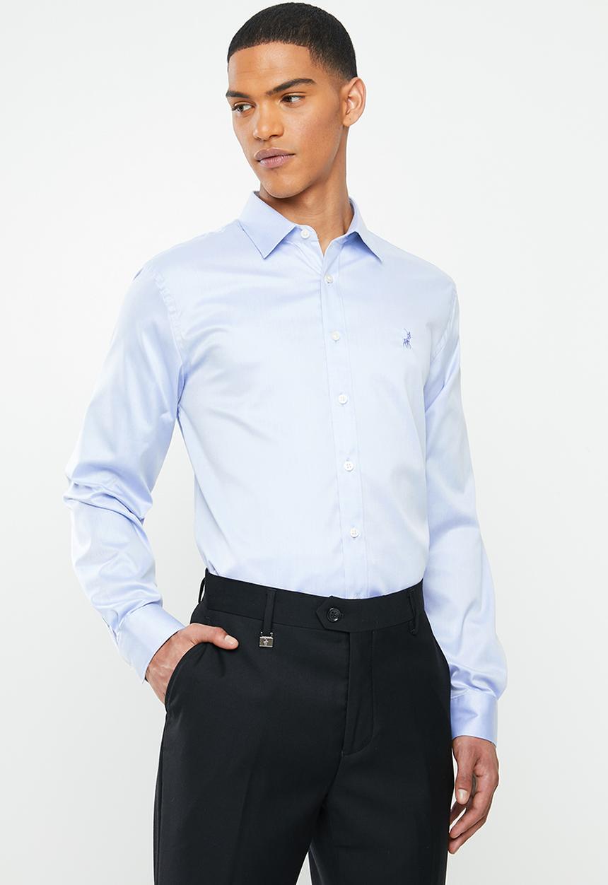 POLO - Prs Kent wrinkle free shirt - blue