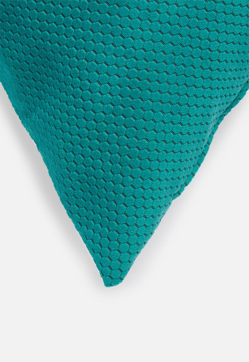 Grey Gardens - Hex cushion cover - ocean
