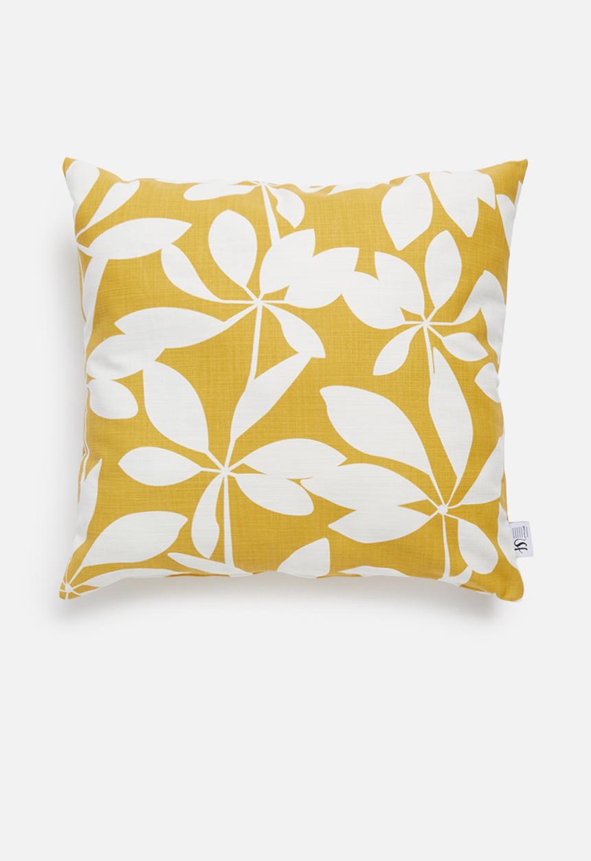 Sixth Floor - Cut-out cushion cover - mustard