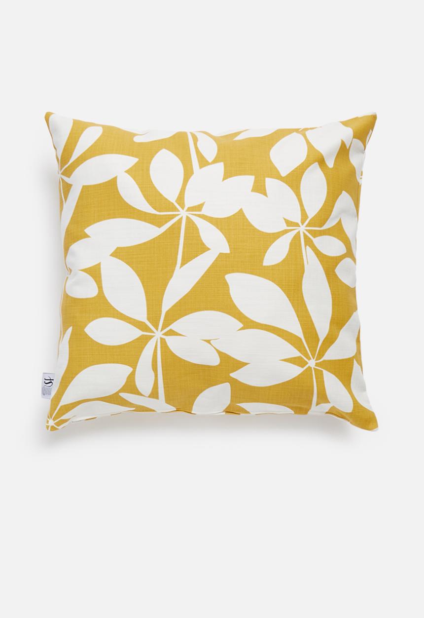 Sixth Floor - Cut-out cushion cover - mustard