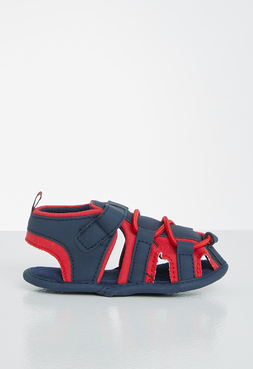 Pop Candy - Baby sandals - navy & red