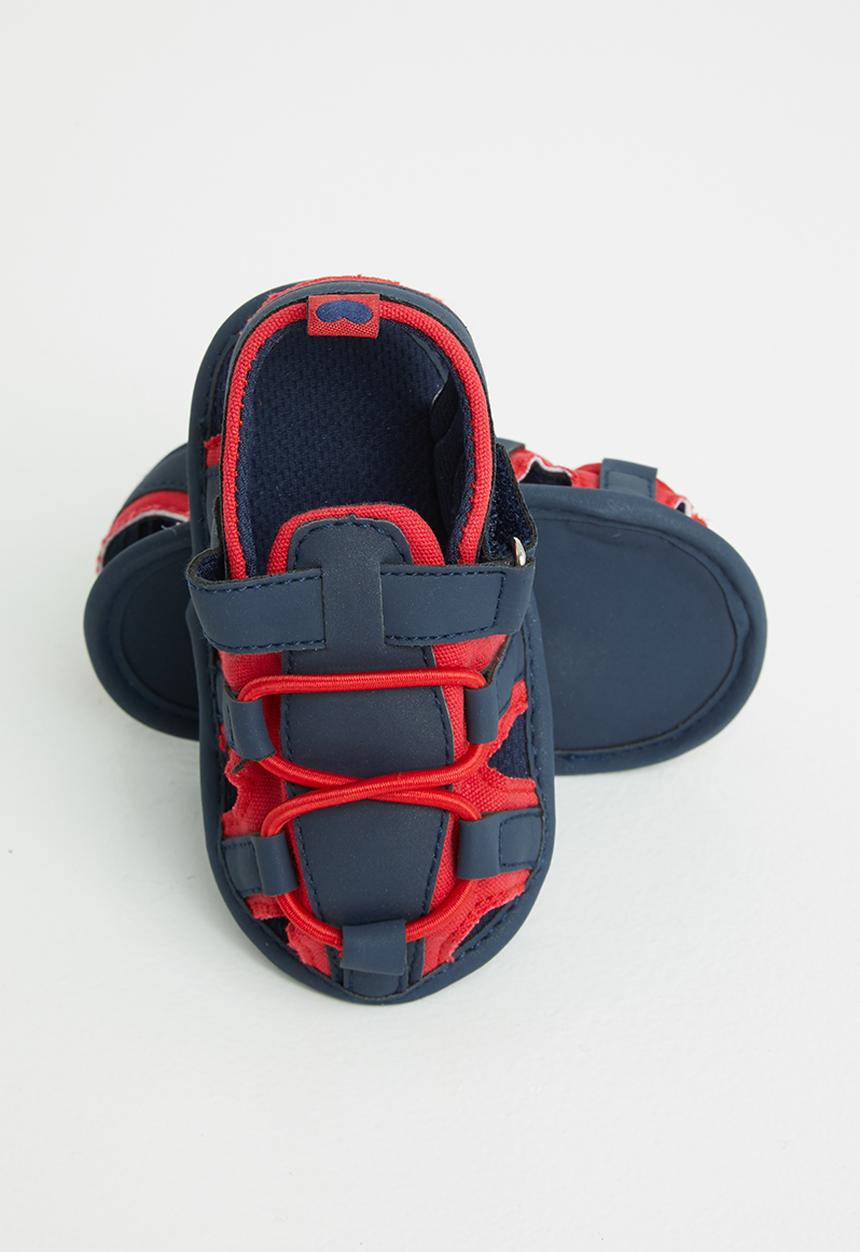 Pop Candy - Baby sandals - navy & red