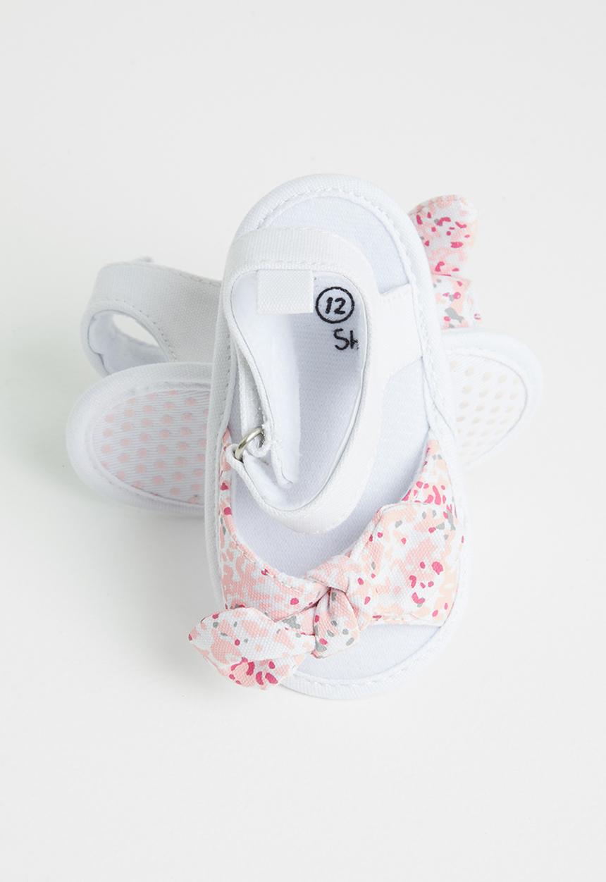 Pop Candy - Girls soft sole sandal - white & pink
