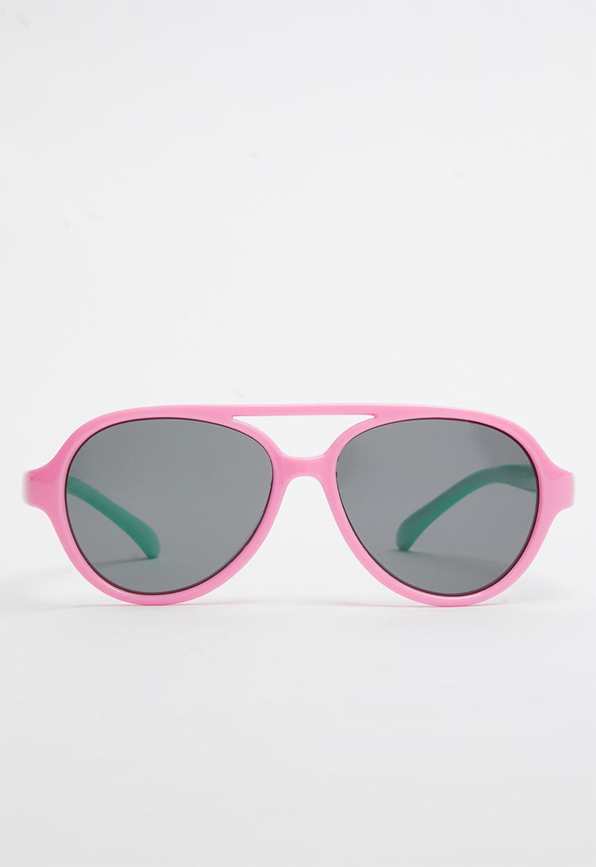 Pop Candy - Girls colour block sunglasses - pink & green 