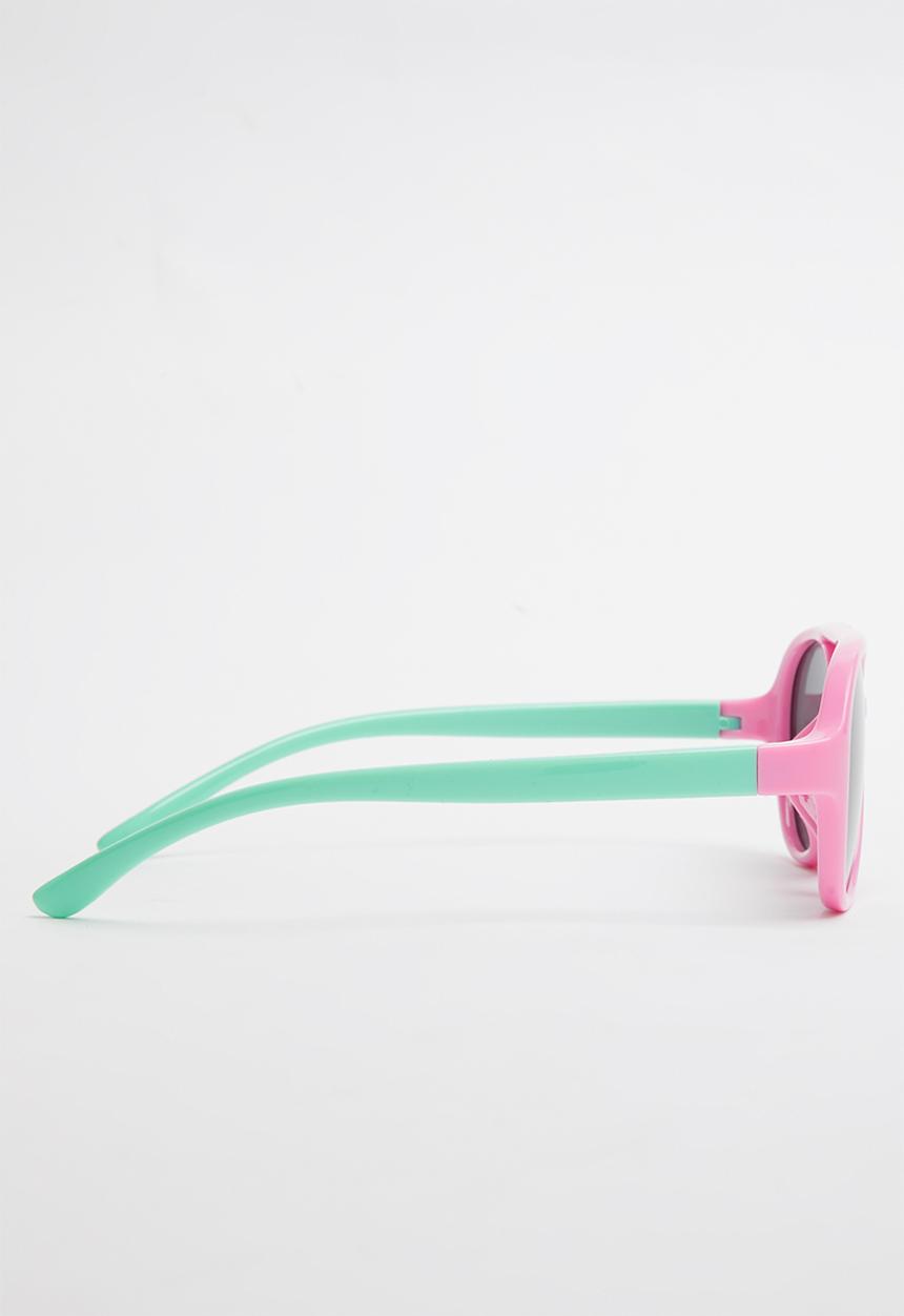 Pop Candy - Girls colour block sunglasses - pink & green 