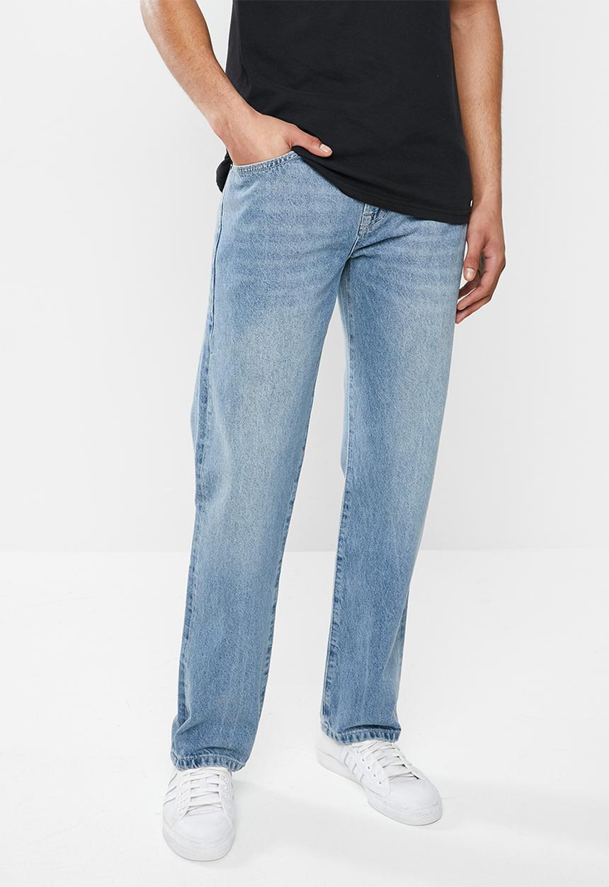 Superdry. - Ethan classic straight denim - stone blue