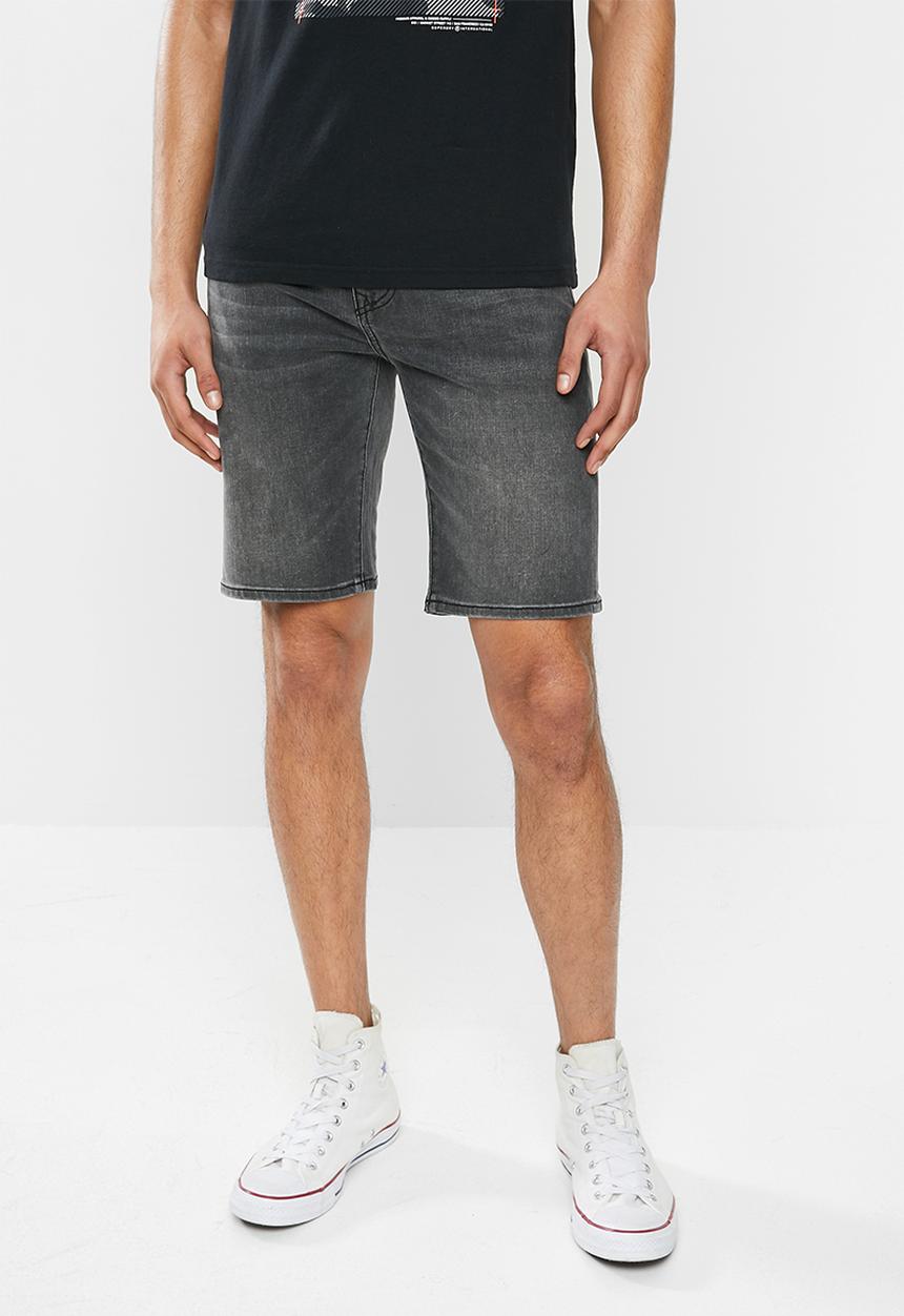 Superdry. - Tyler slim denim short - vintage black