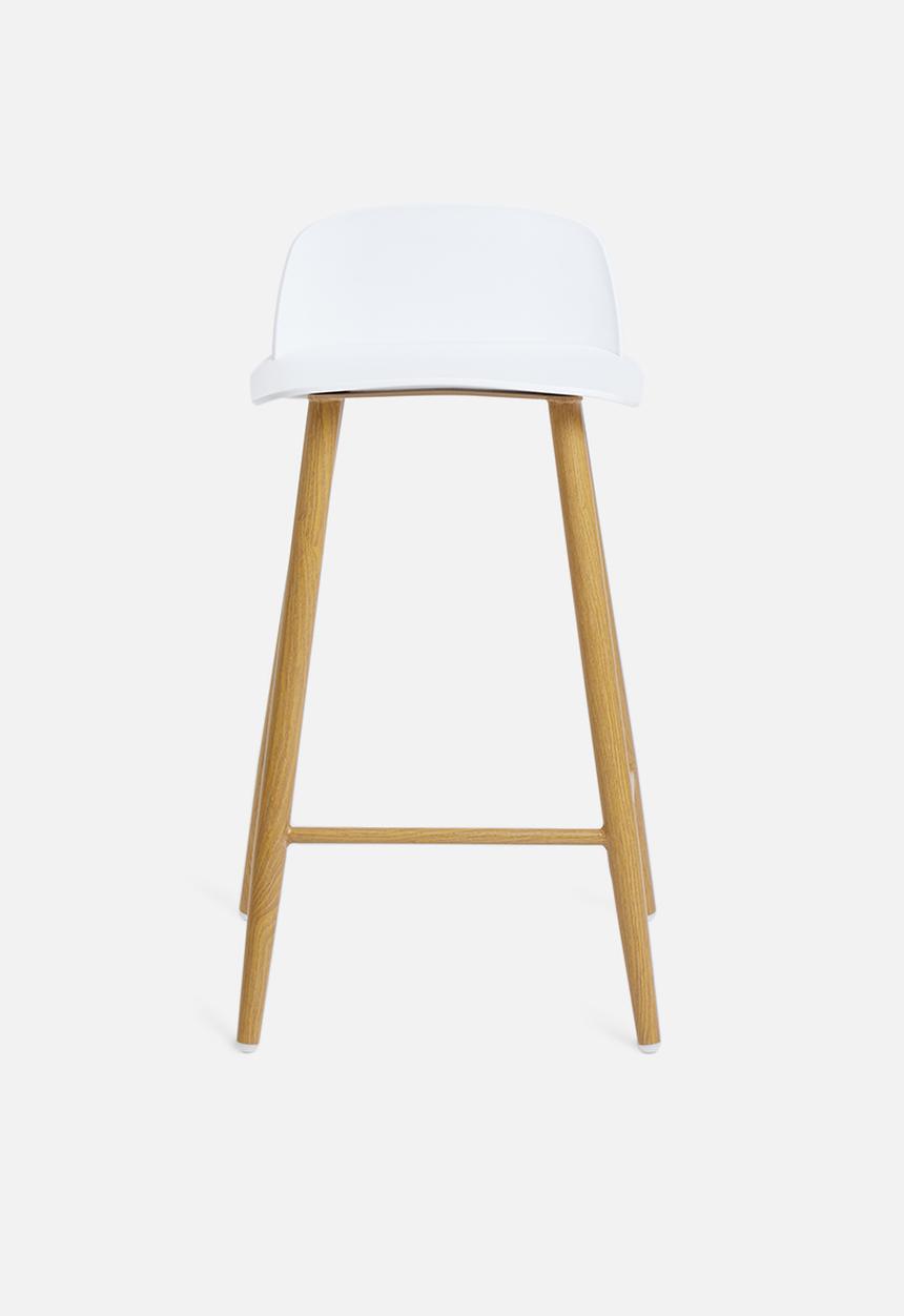 Sixth Floor - Felix kitchen stool - white & natural