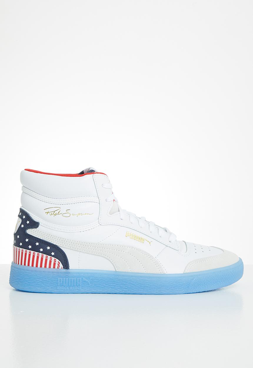 PUMA - Ralph Sampson mid 4th of July - puma white-peacoat-high risk red