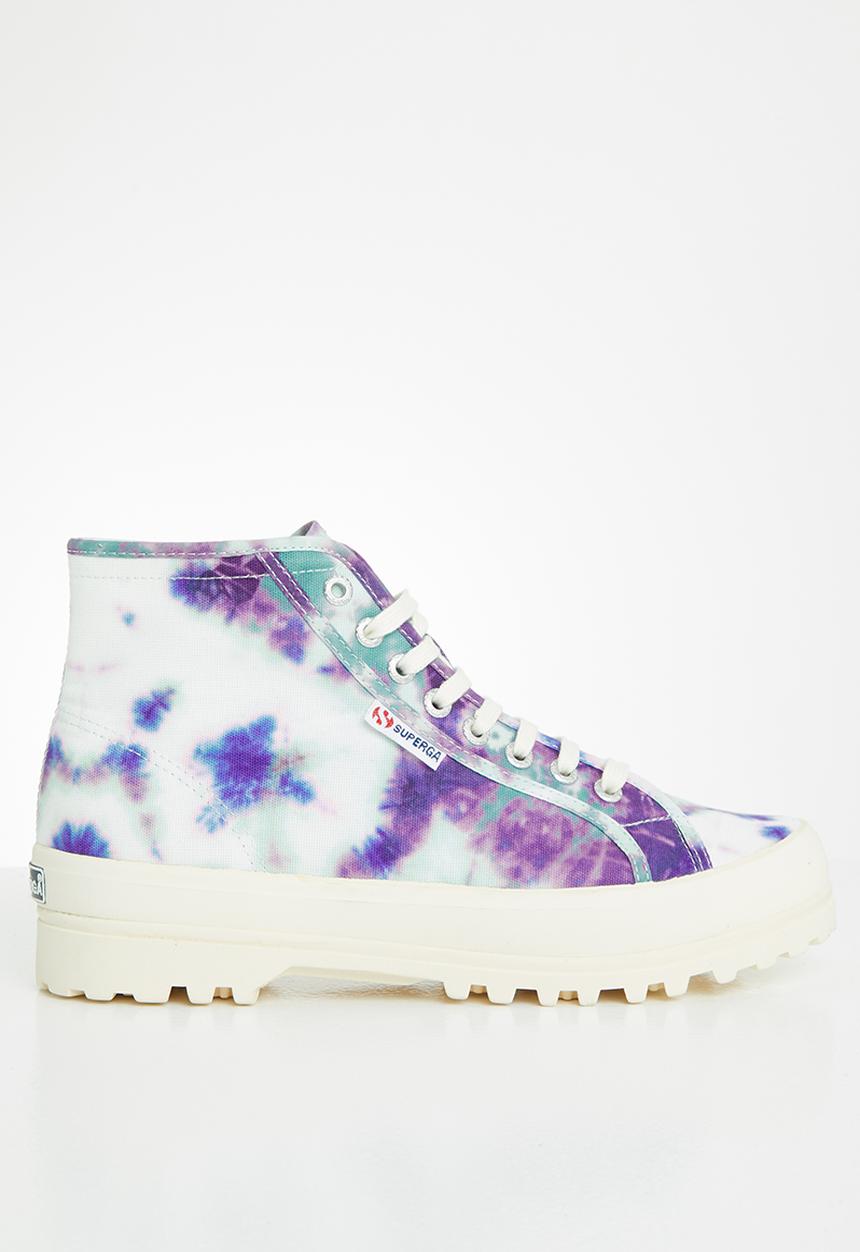 SUPERGA - 2341 alpina tye-dye boot - green whisper