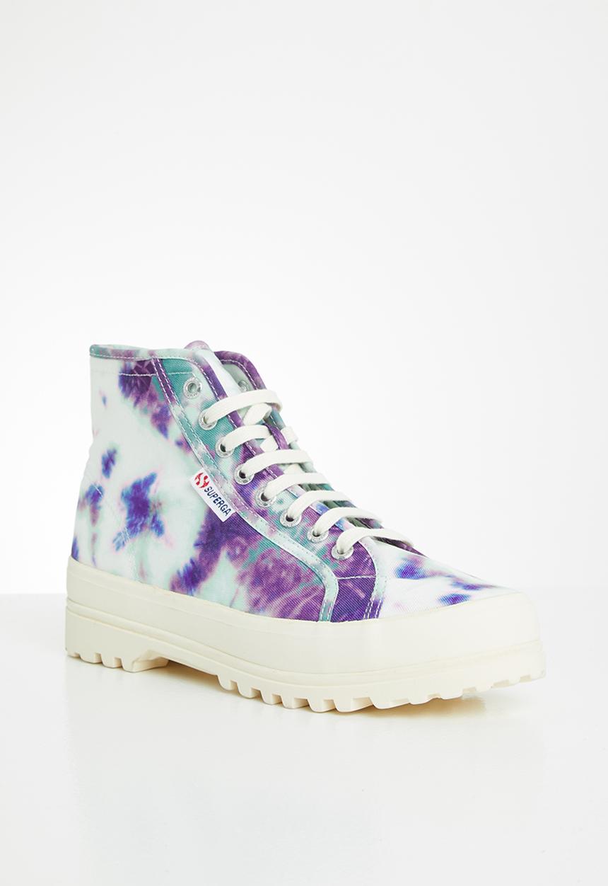 SUPERGA - 2341 alpina tye-dye boot - green whisper