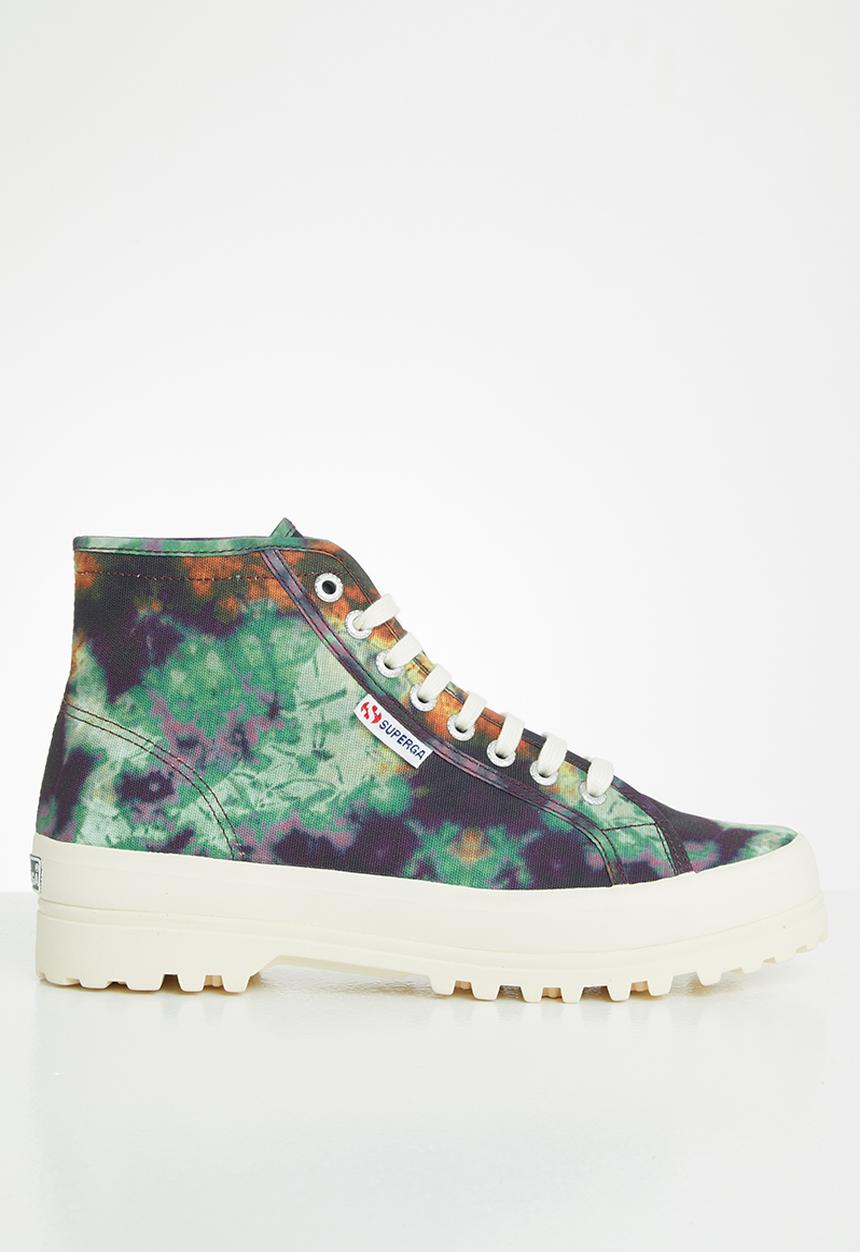 SUPERGA - 2341 alpina tye-dye boot - red catawba