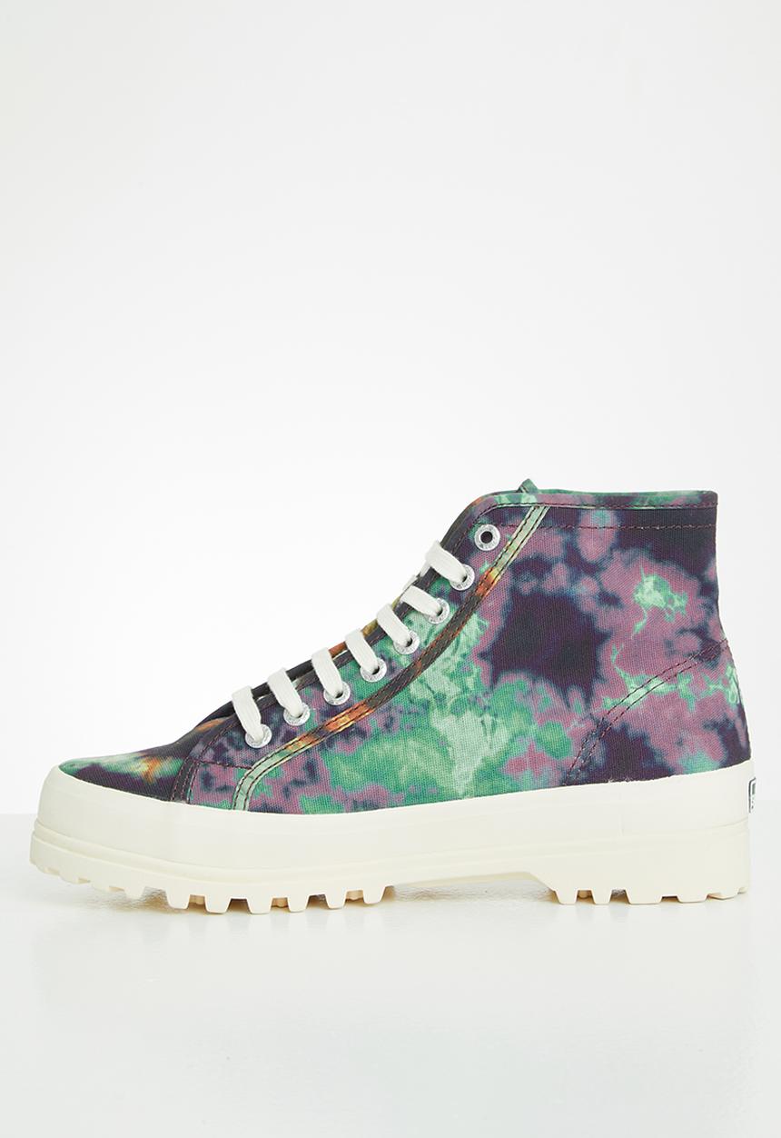 SUPERGA - 2341 alpina tye-dye boot - red catawba
