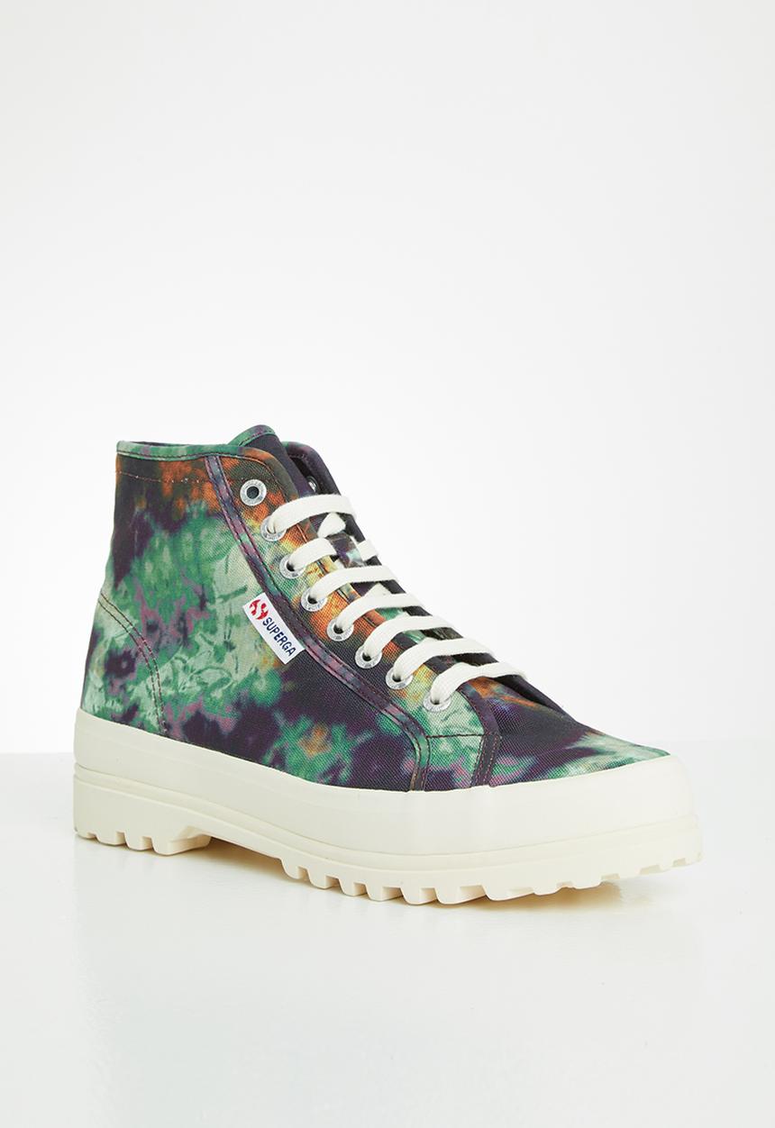 SUPERGA - 2341 alpina tye-dye boot - red catawba