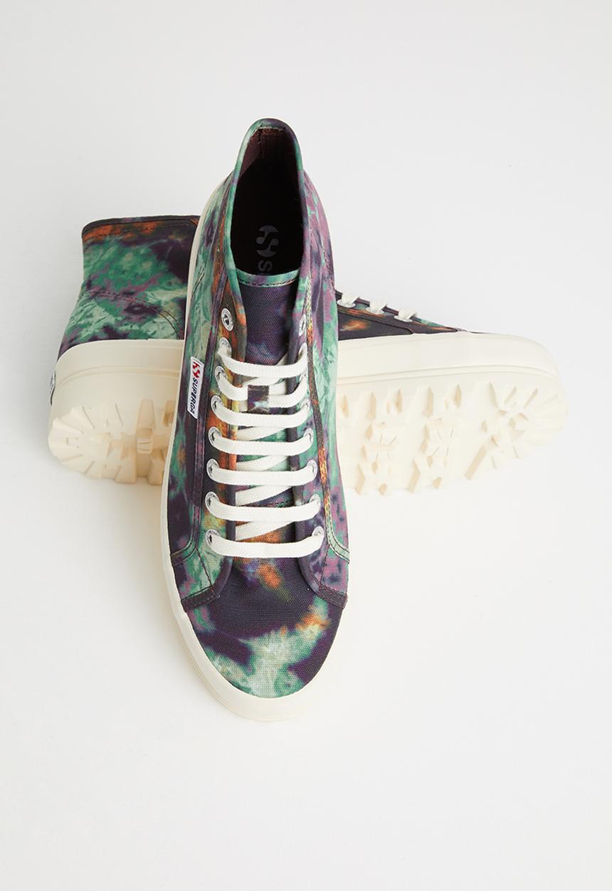 SUPERGA - 2341 alpina tye-dye boot - red catawba