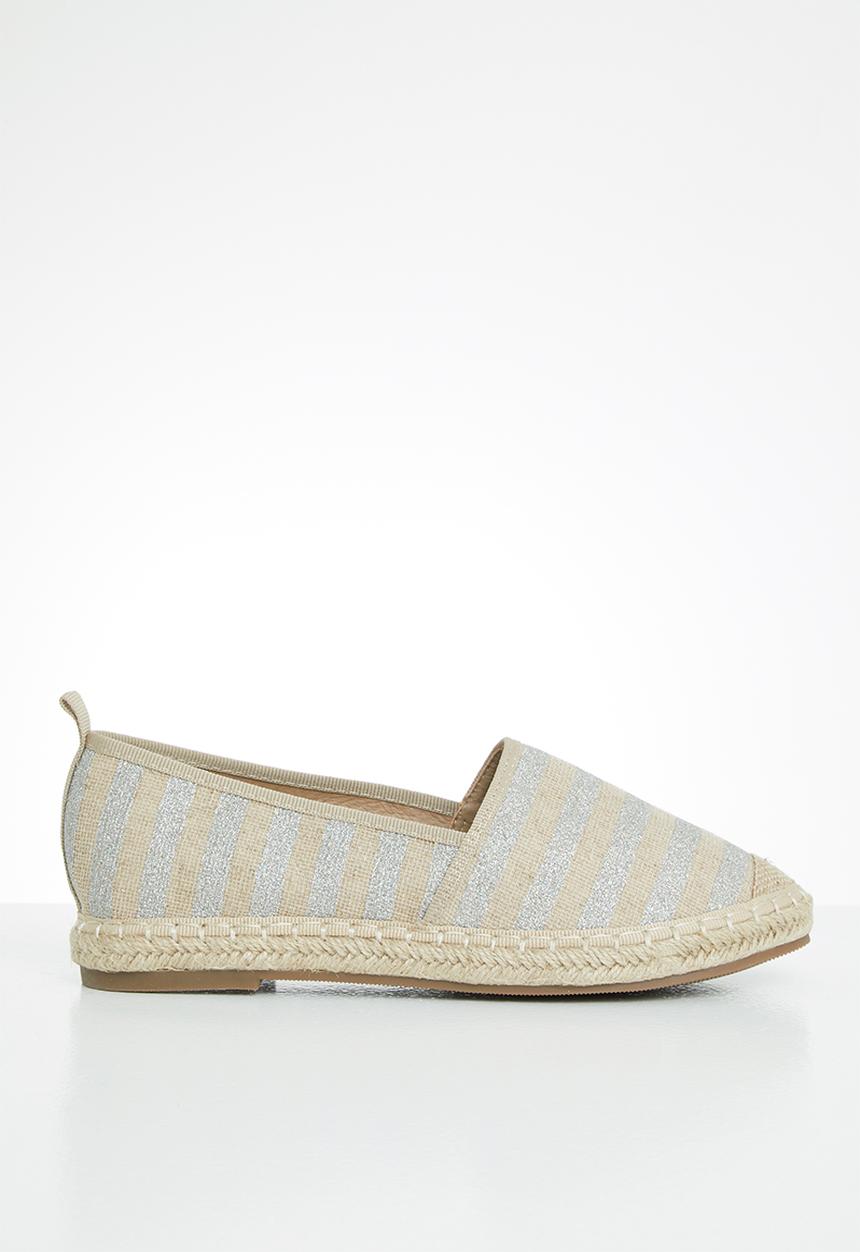 Butterfly Feet - Palm espadrille - grey & neutral 