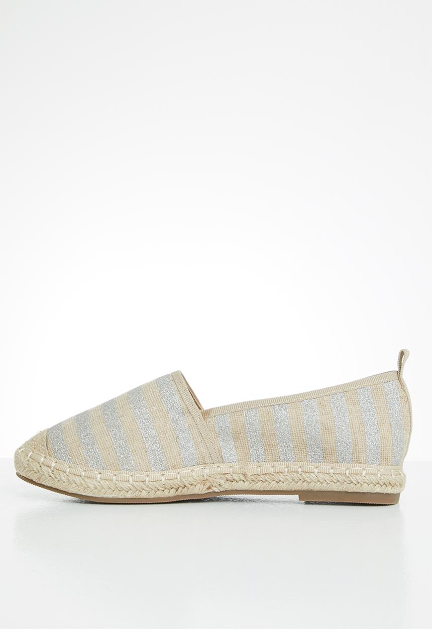 Butterfly Feet - Palm espadrille - grey & neutral 