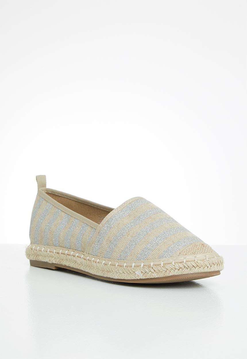 Butterfly Feet - Palm espadrille - grey & neutral 