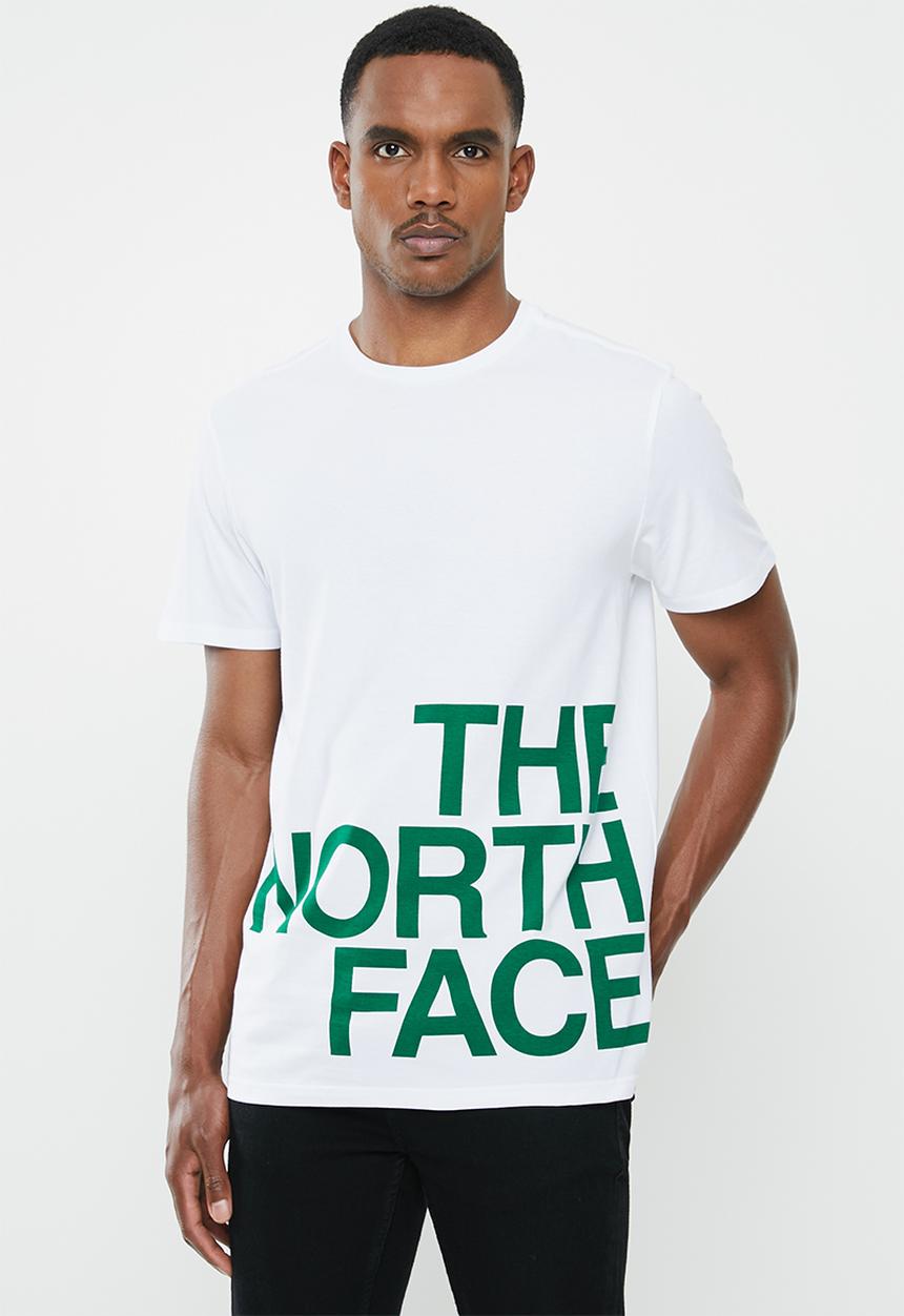 The North Face - Short sleeve graphic flow 1 tee - white & green 