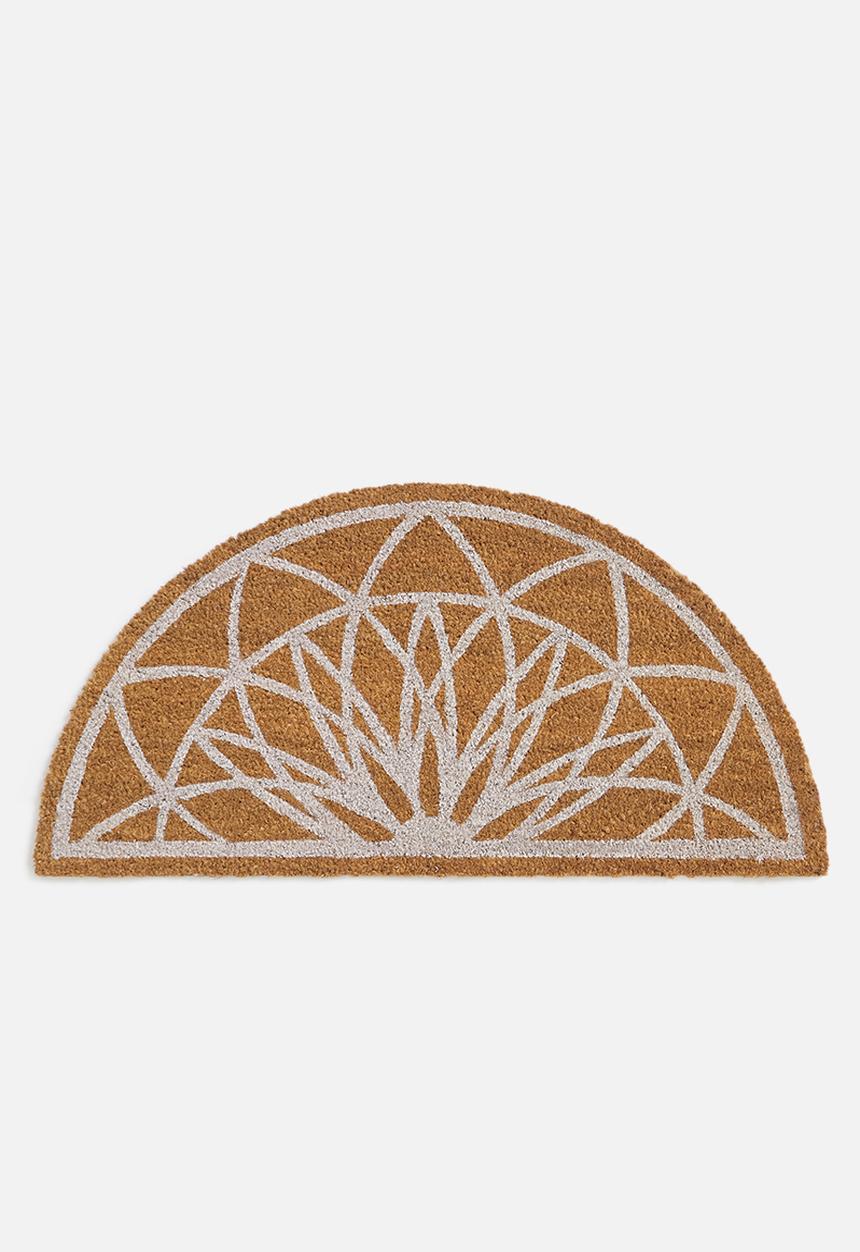 Present Time - Fairytale doormat -  natural & white