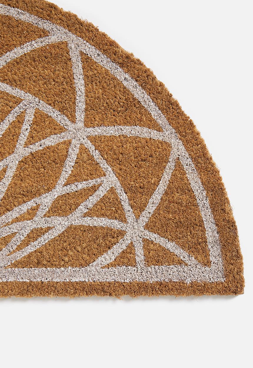 Present Time - Fairytale doormat -  natural & white