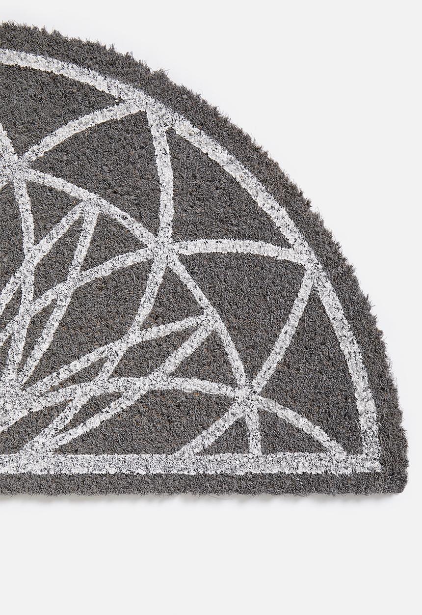 Present Time - Fairytale doormat - grey & white 