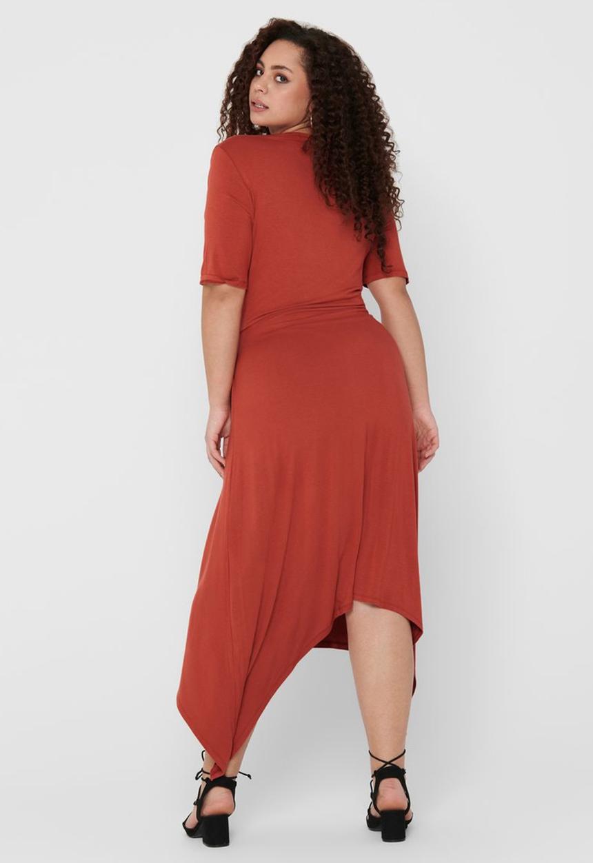 Carmakoma - Dry life 2/4 wrap dress - rust