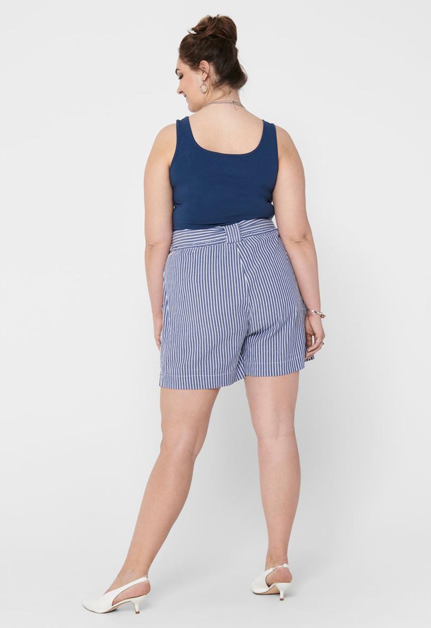 Carmakoma - Isa life stripe denim shorts - blue