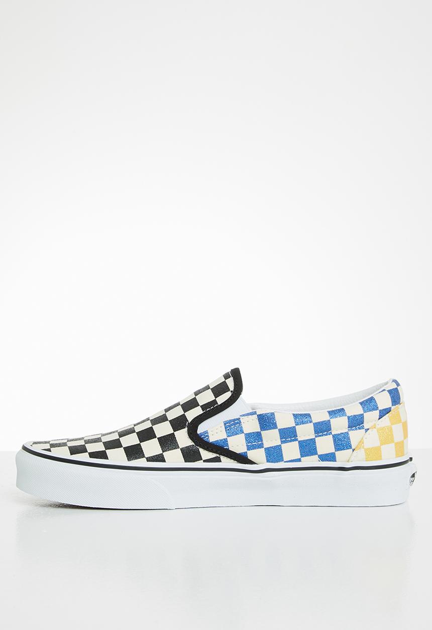 Vans - Classic Slip-On - (glitter check) multi/true white