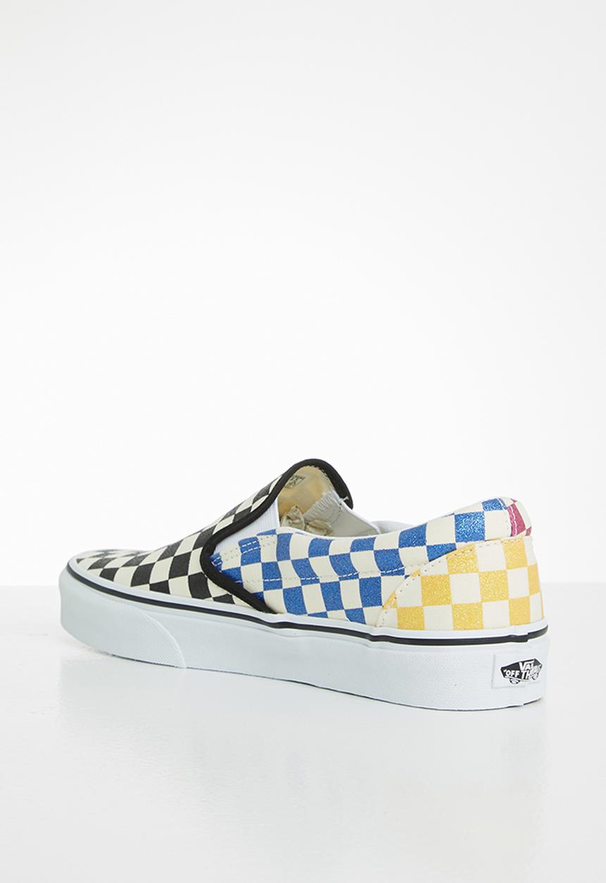 Vans - Classic Slip-On - (glitter check) multi/true white