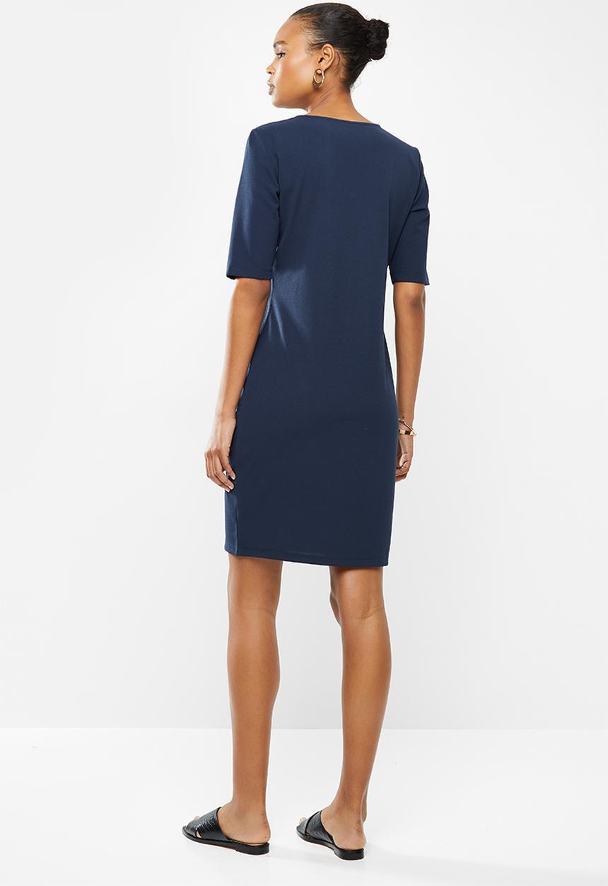 Jacqueline de Yong - One catia treats pocket dress - navy