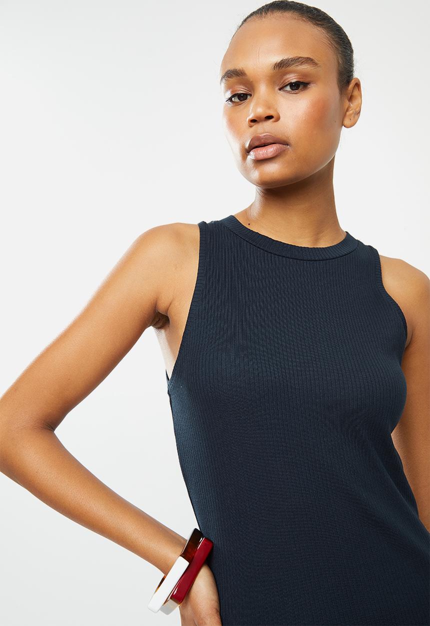 Vero Moda - Lavender calf dress - navy