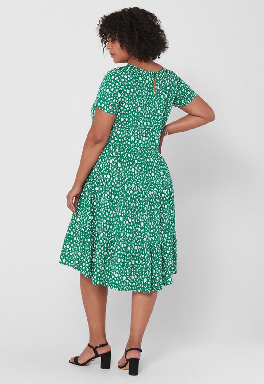 Carmakoma - Fabulous short sleeve midi dress - green