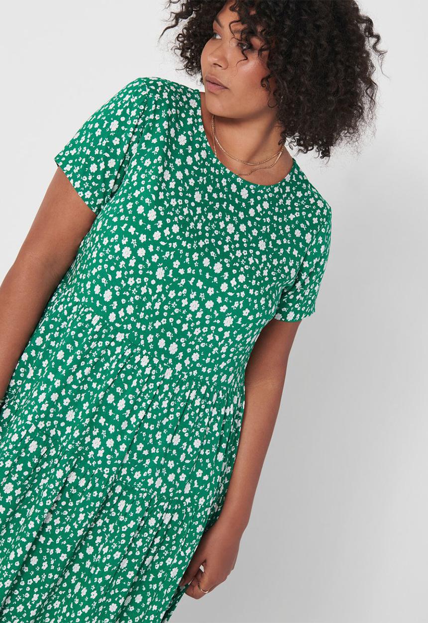 Carmakoma - Fabulous short sleeve midi dress - green