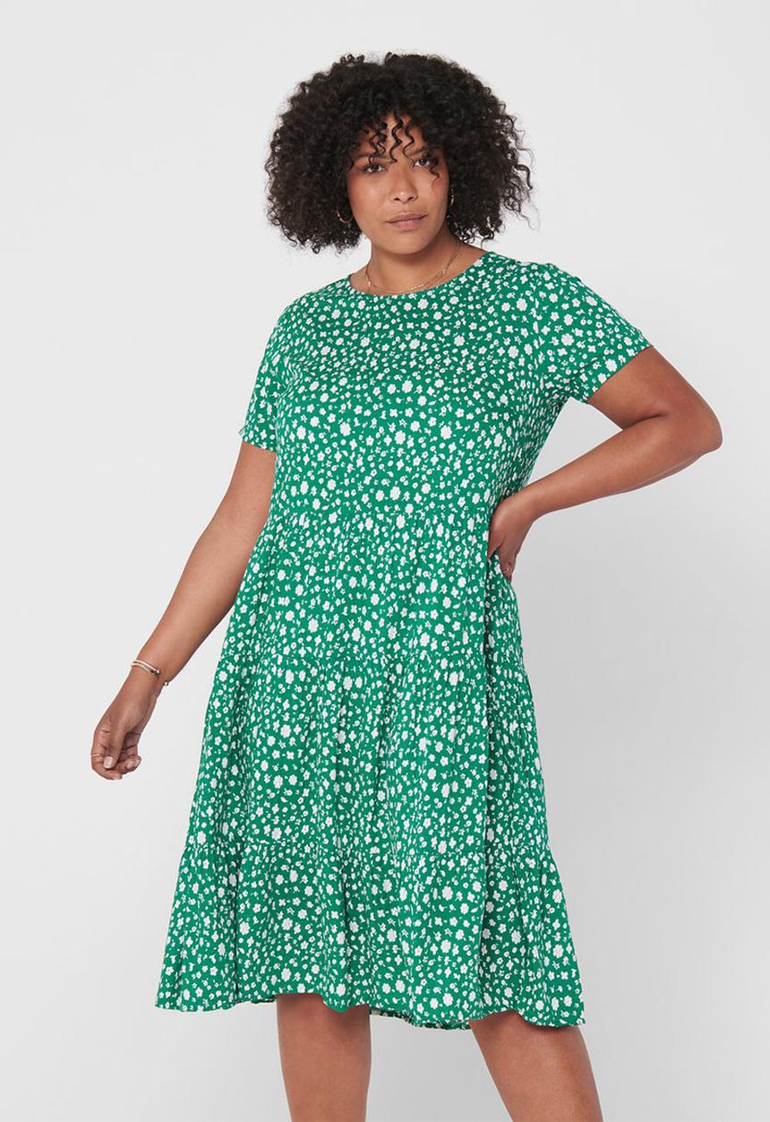 Carmakoma - Fabulous short sleeve midi dress - green