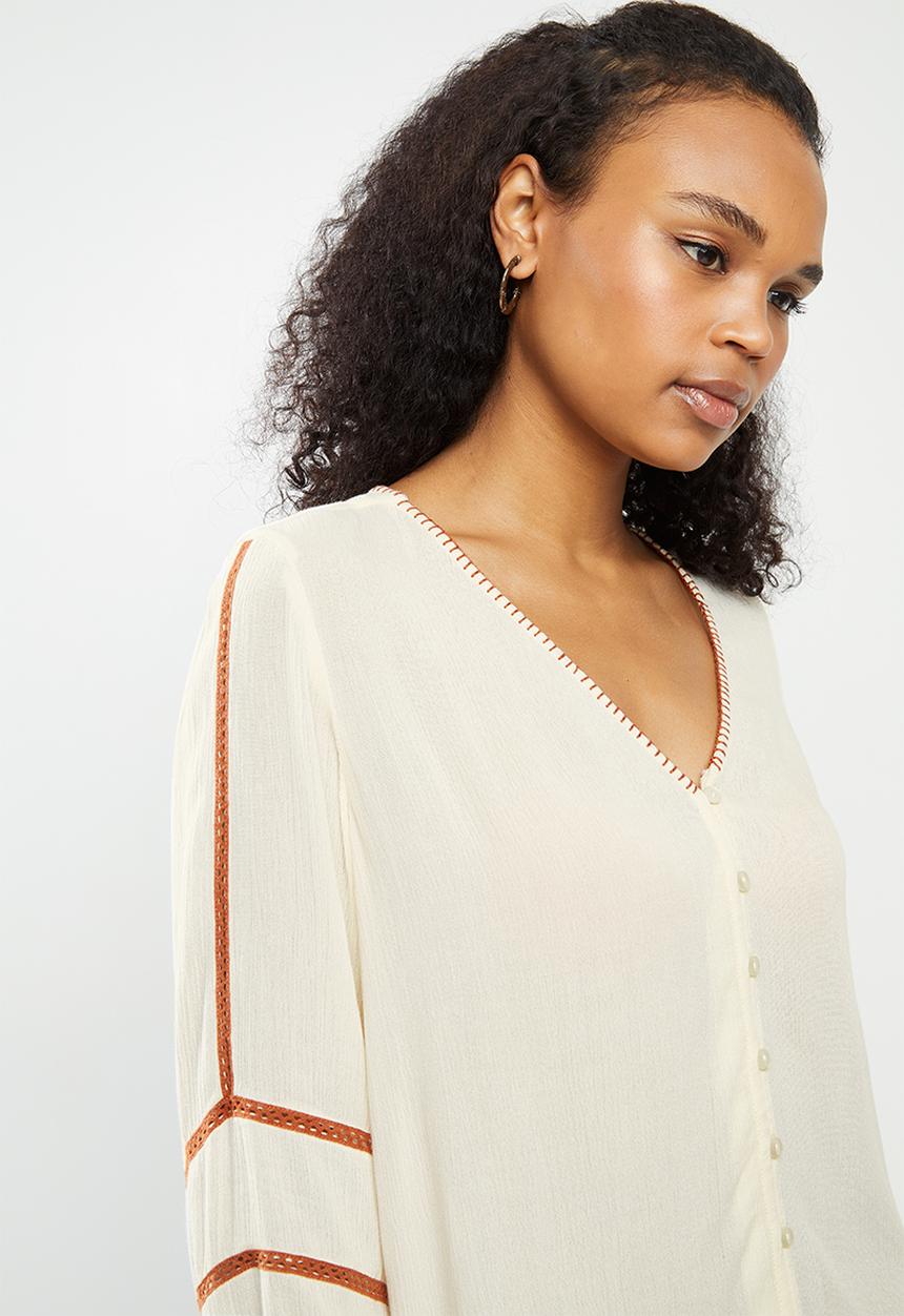 Vero Moda - Guna 3/4 shirt - neutral