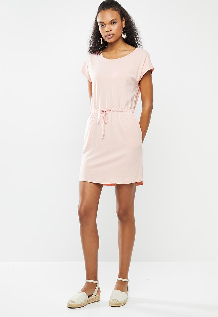 Vero Moda - April short sleeve short dress - pink