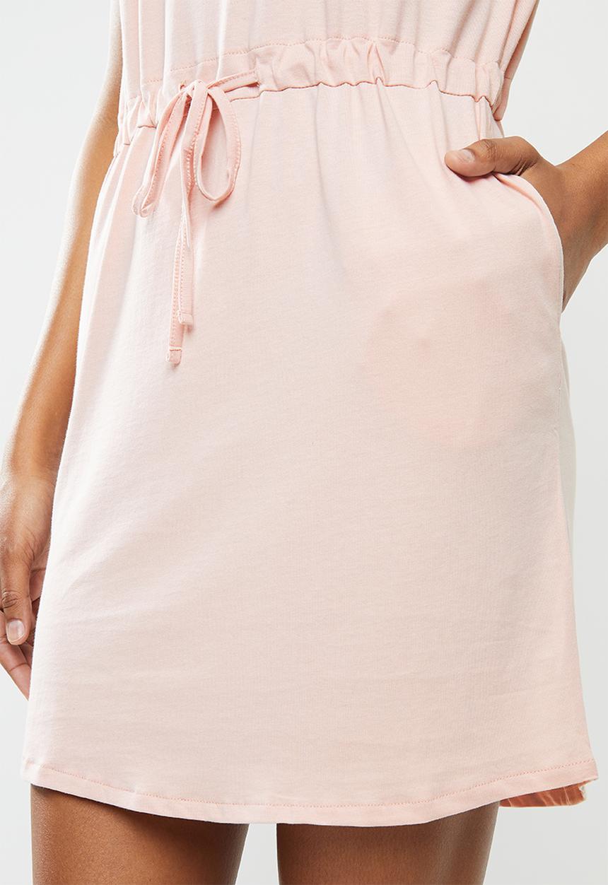Vero Moda - April short sleeve short dress - pink
