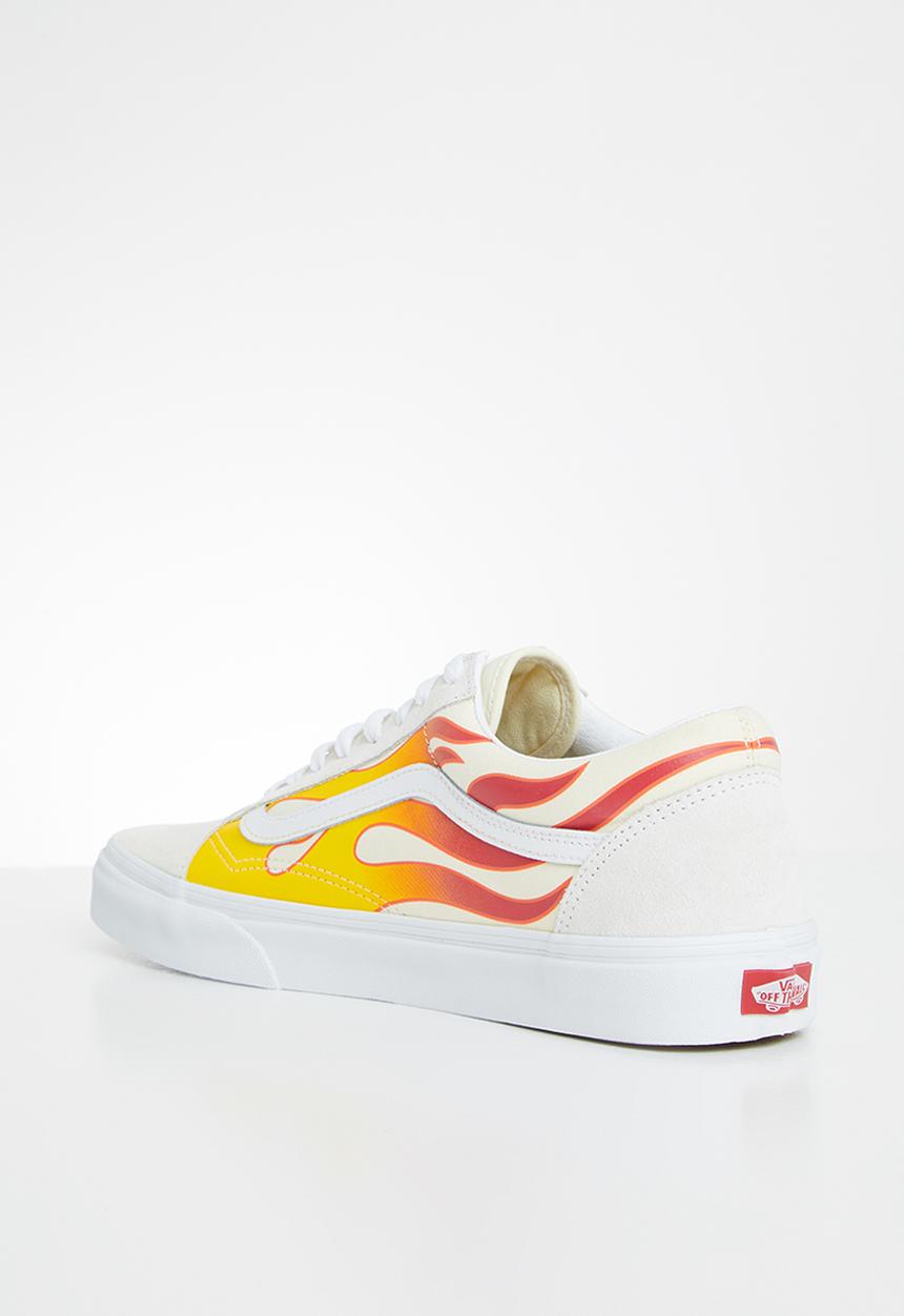 Vans - Old Skool - (flame) true white/classic white